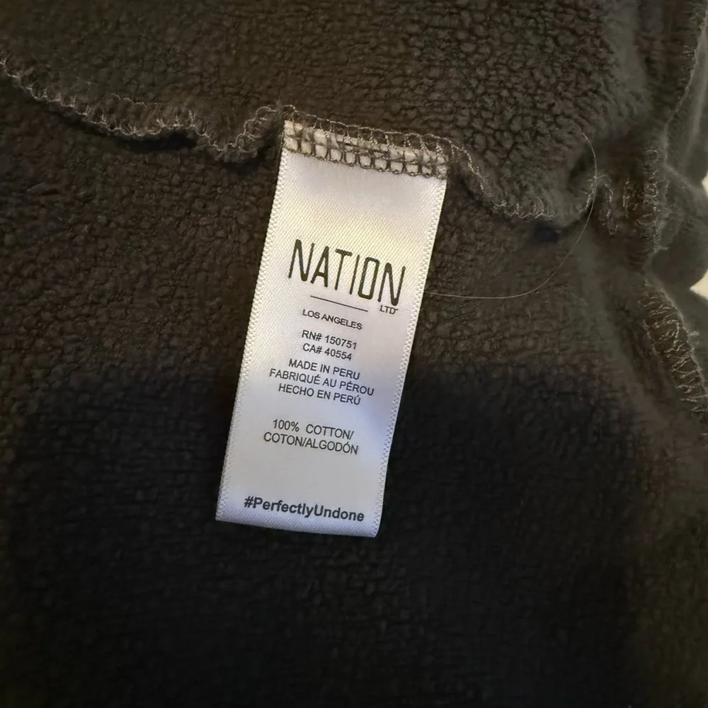 Nation LTD Davina Puff Sleeve Hooded Sweatshirt - Picture 8 of 8
